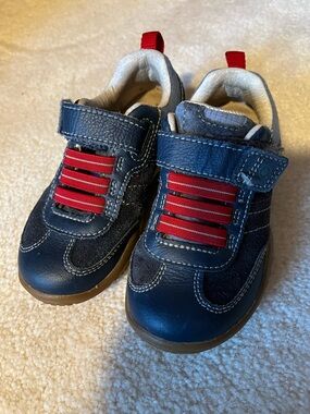 Stride Rite Navy and Red Toddler Hook-and-Loop Sneakers